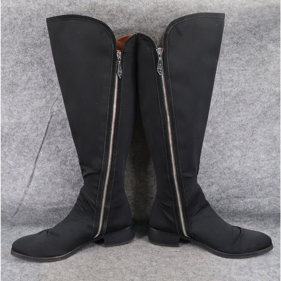 Donald Pliner Shoes Womens 6 Nova Boots Knee High Tall Double Zip Fashion Black - Picture 10 of 16